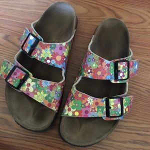 Sold ! Do not buy ! Floral Birkenstock sandals